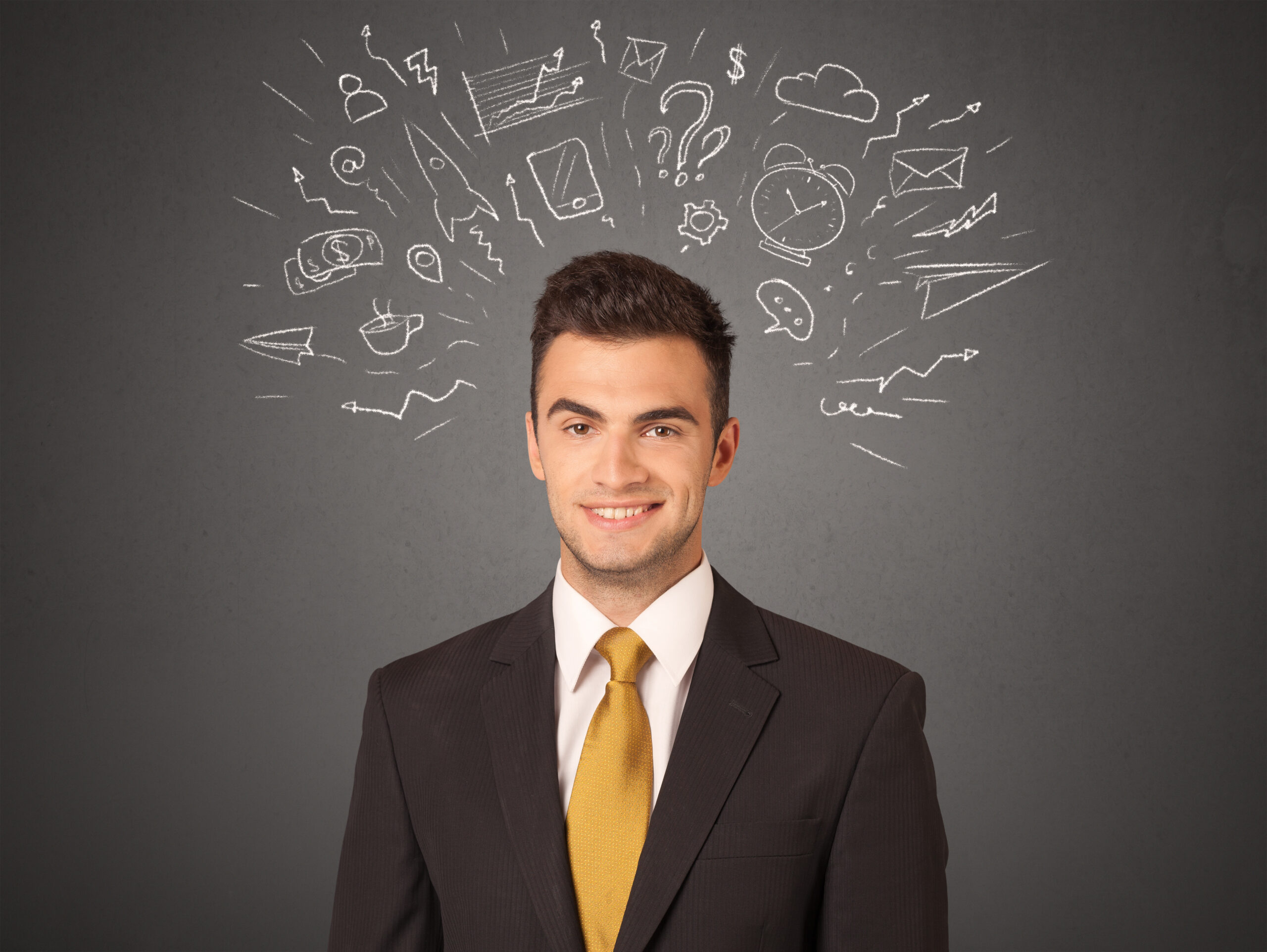 A businessman making a sales mindset shift